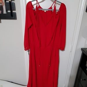 Red MK dress
